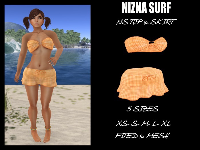 .::NS TOP SKIRT ORANGE::.