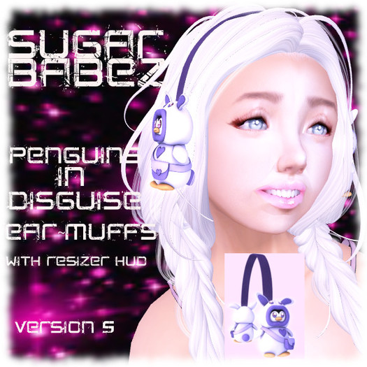 SugarBabeZ~Penguins In disguise~EarMuffs ~version3