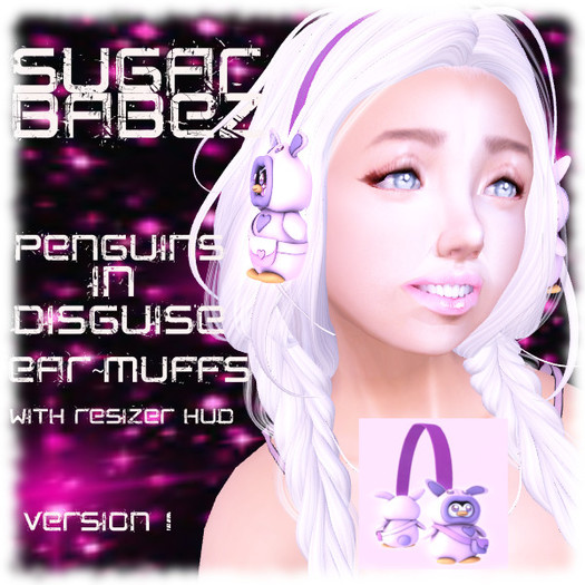 SugarBabeZ~Penguins In disguise~EarMuffs ~version3
