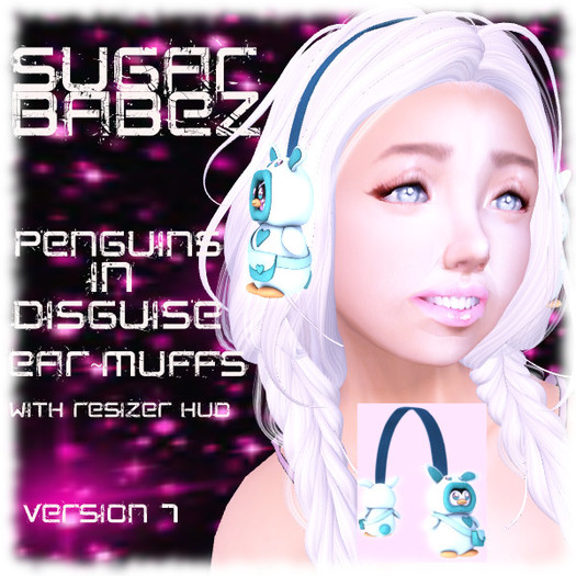 SugarBabeZ~Penguins In disguise~EarMuffs ~version3