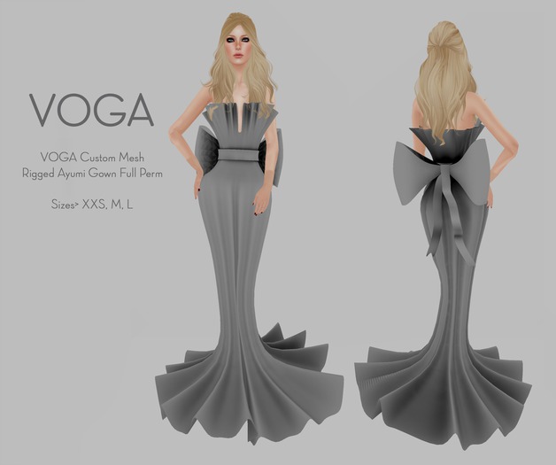 VOGA Custom Mesh - Rigged Ayumi Gown Full Perm