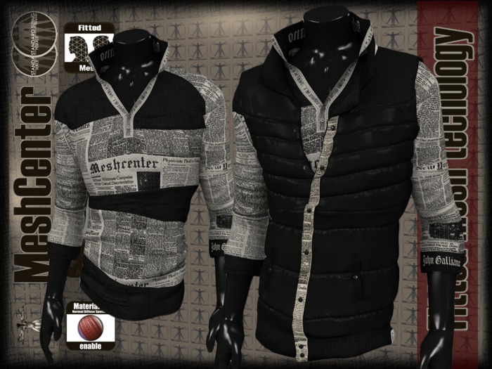 MESHCENTER - Joe Galliano sweater and jacket