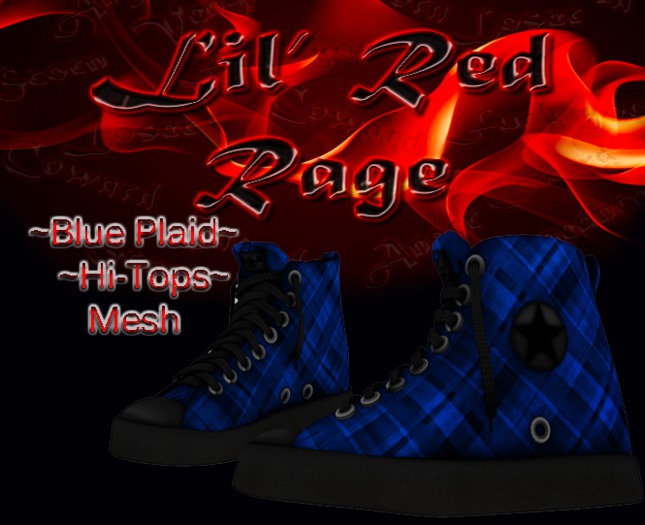 .:LRR:. Mesh Hightops Plaid Blue