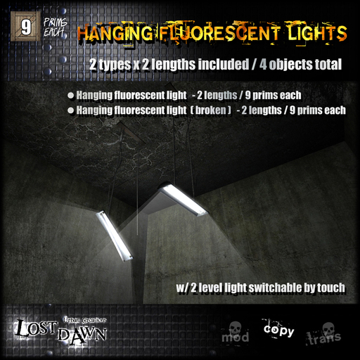 :LOST DAWN: Hanging fluorescent lights