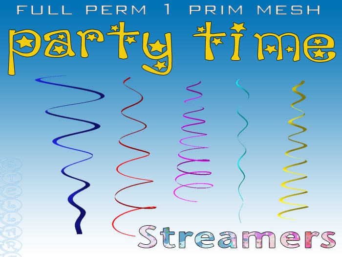 Party time! Streamers set