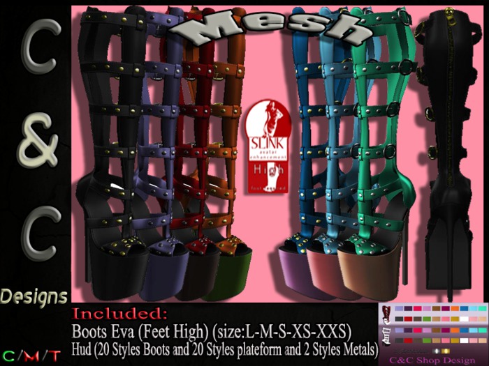 C&C Mesh Eva Boots Hud (20 Styles)