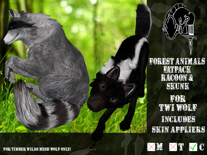 Second Life Marketplace - *CMFL* forest animals fatpack