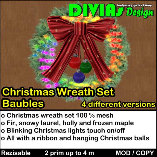Christmas Wreath Baubles