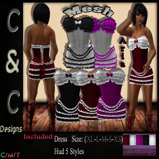 C&C Mesh Dress Aria Hud ( 5 Styles)