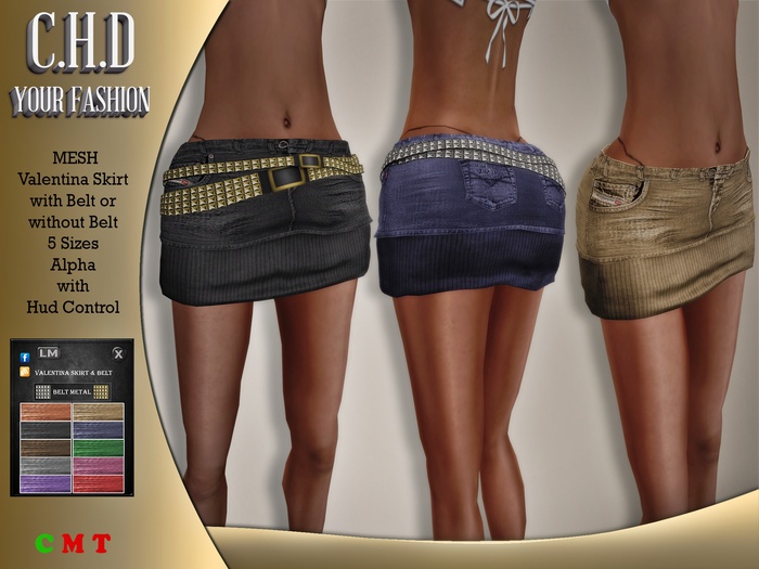 [C.H.D] Valentina Skirt & Belt