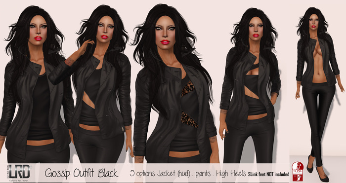 LRD Gossip Outfit Black