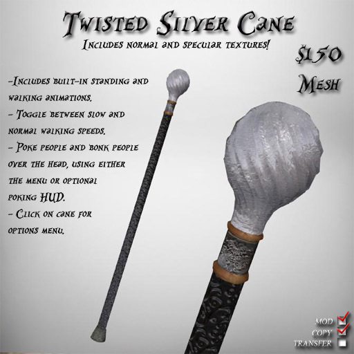 Twisted Silver Cane