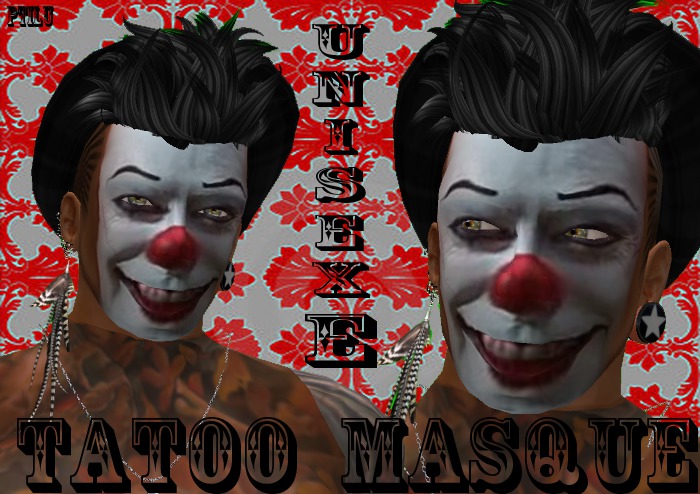 tattoo clown masque