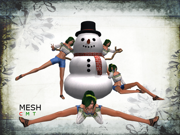 Selfie Snowman Mesh