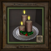 Holiday Candles Platter Fo