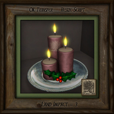 Holiday Candles Platter Hm