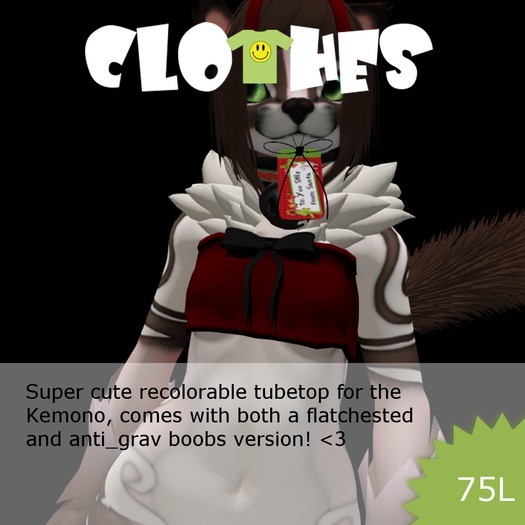Kemono Bow Tube Top