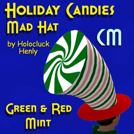 Green & Red Mint Mad Hat by Holocluck Henly