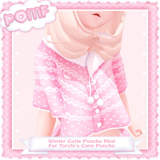 .::POMF::. Winter Cutie Poncho -For Torchi's Cute Cape Poncho-