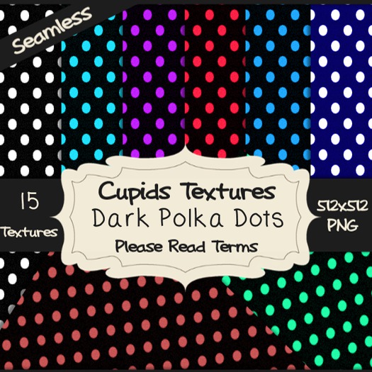 15 Dark Polka Dots TEXTURES mad style