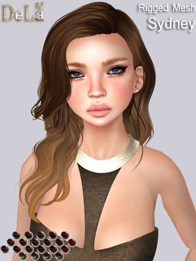 =DeLa*= Mesh Hair "Sydney" Reds