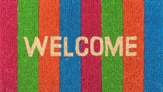 WELCOME strip Door mat