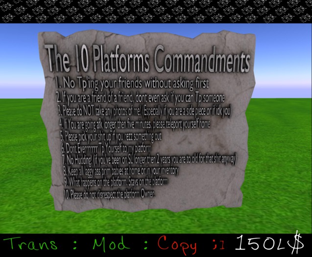 iCHOR Platform Commandments