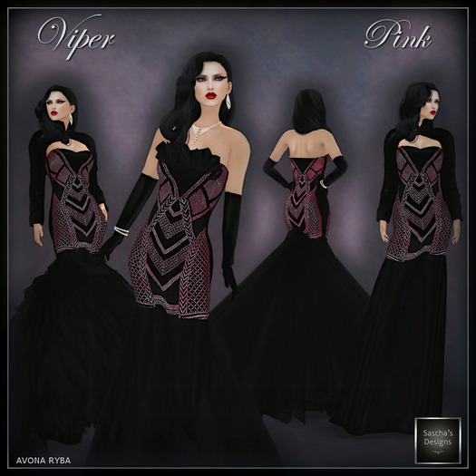SAS - Viper Pink Gown (50% Mesh)