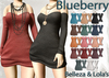 Blueberry rox sweater dresses with armwarmers