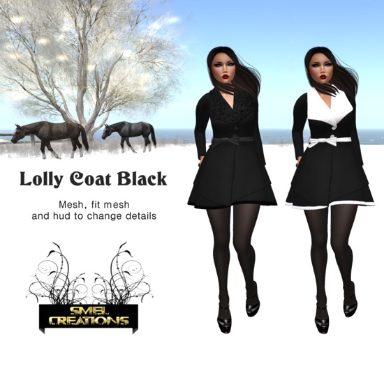 :. Smel Lolly Coat Black