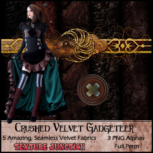 ~TJ~  Crushed Velvet Gadgeteer Texture Set