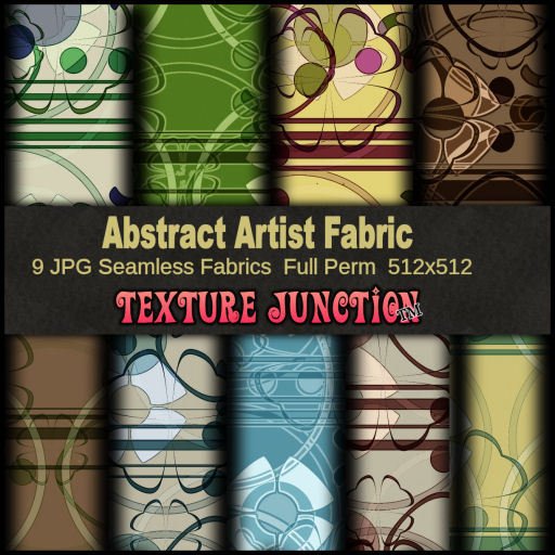~TJ~  Abstract Artist Fabric