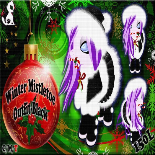[3k].:Winter MistleToe - Black:.[Fixed]