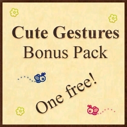 Cute Gesture Pack 15 gestures, one free
