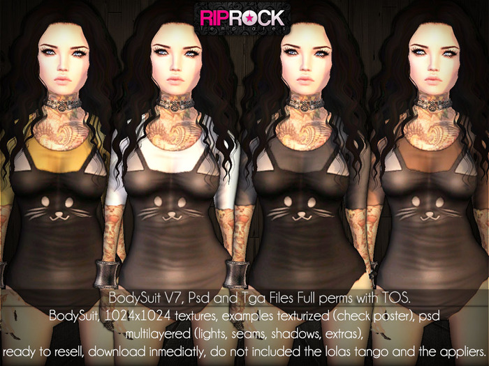 RipRock - BodySuit V7, (psd files)