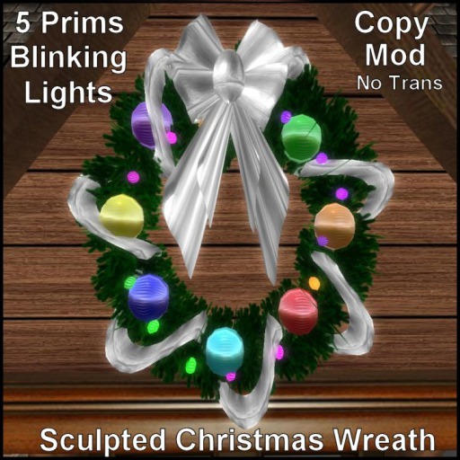 2 Christmas Wreath- Silver and Gold