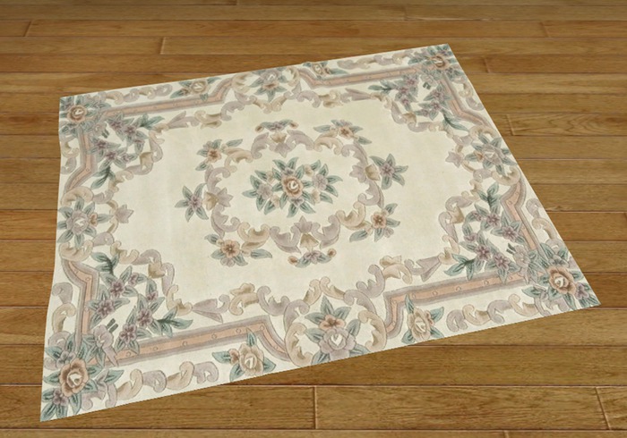 Mesh Rug v2 Ivory Foral 2