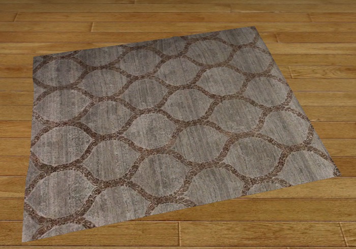Mesh Rug v2 Grey Brown