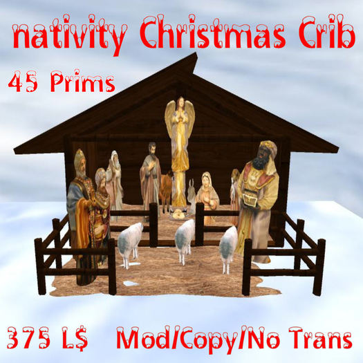 Nativity Christmas Crib (MN)(Box)