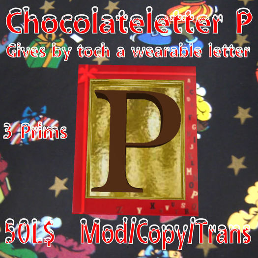 Chocoladeletter P (MN)(Box)