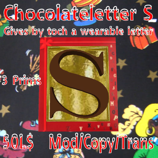 Chocoladeletter S (MN)(Box)
