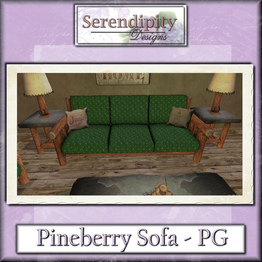 Serendipity Designs - Pineberry Sofa - PG 