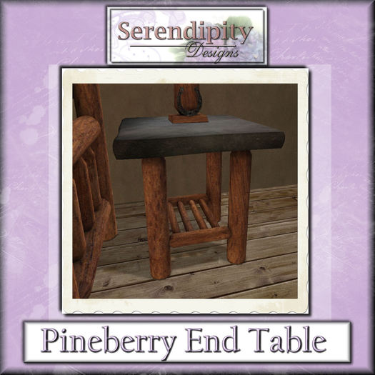 Serendipity Designs - Pineberry End Table