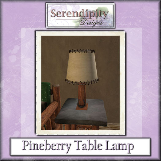 Serendipity Designs - Pineberry Candlelight Lamp 