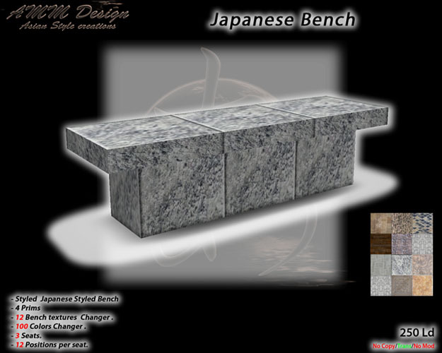 *AMM Design Furniture Japanese Bench