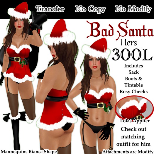 Short & Sweet Bad Santa Hers