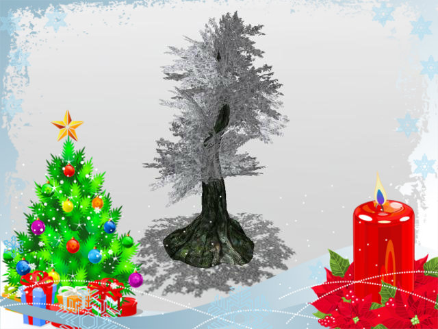 WINTER BAUM 3 prim