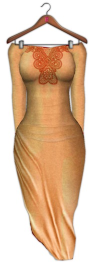 <*>B<*> Zuli  Peach Long Drapped Dress