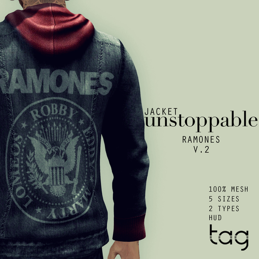 tag. unstoppable jacket [ramones v.2]