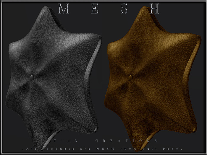 T-3D Creations [ Pillow No.9 ]  Regular MESH - Full Perm -
